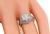 Art Deco European Cut Diamond 18k White Gold Engagement Ring