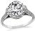 Antique GIA Certified 3.00ct Diamond Engagement Ring