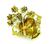 18k Gold Enamel Floral Pin