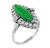 Jade Diamond Art Deco Ring