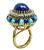 Lapis Turquoise Diamond Ring