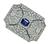 Art Deco 2.90ct Sapphire 4.00ct Diamond Pin / Pendant