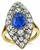 Victorian GIA Certified 3.00ct Natural Sapphire 2.00ct Diamond Engagement Ring