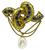 Victorian 6.00ct Sapphire Pearl Gold Pin